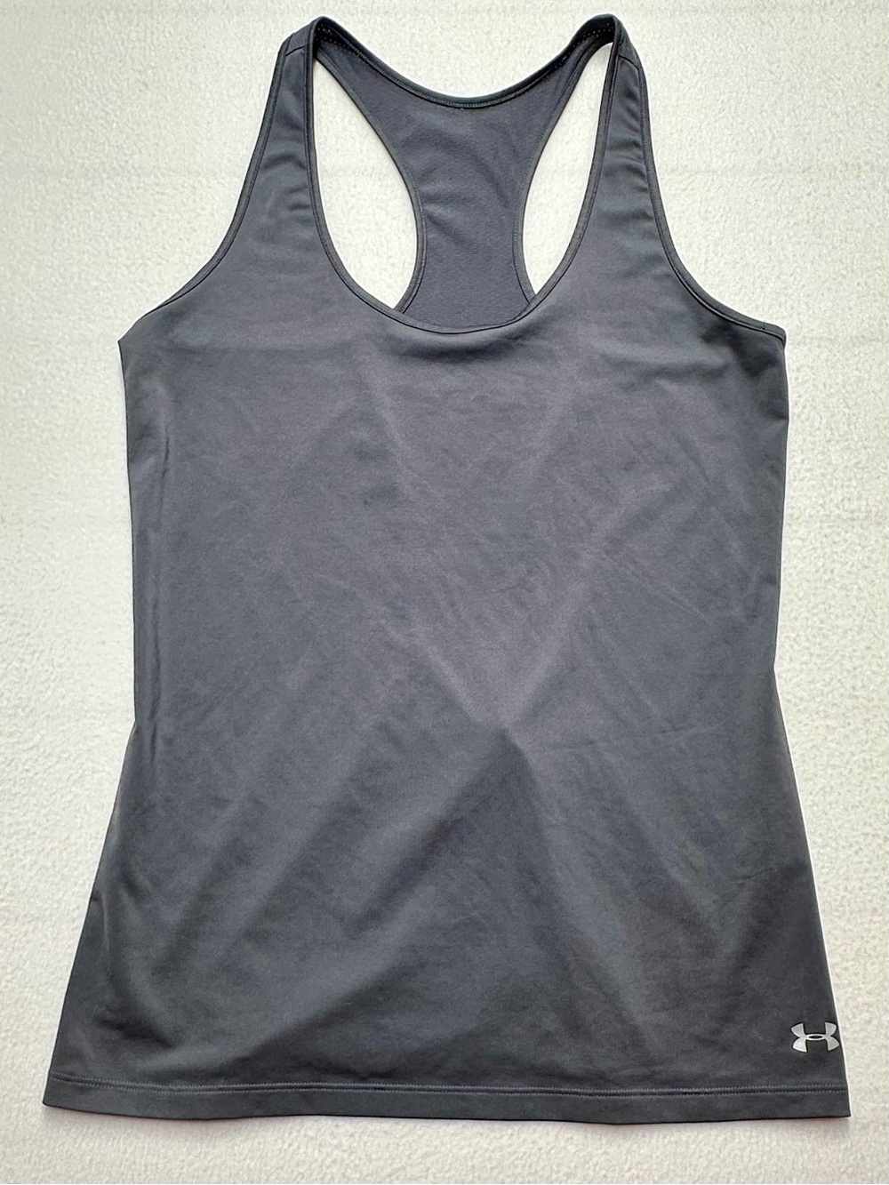 Under Armour HeatGear Racerback Tank Top Gray Women’s Medium Athletic